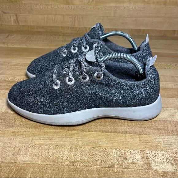 Allbirds Womens Sz 7 Wool Runners Lace Up Walking Wool Gray Shoes Sneakers - Picture 2 of 7